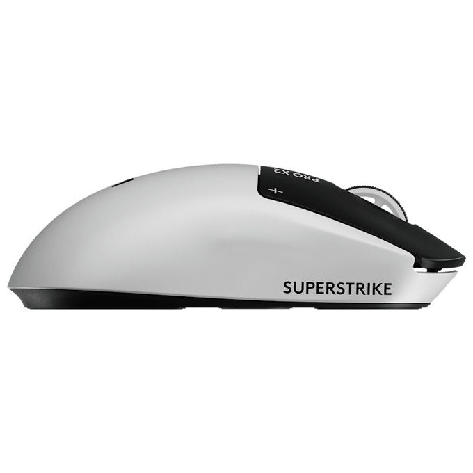 Logitech G 910-007777 PRO X2 SUPERSTRIKE Mouse Gaming Wireless sensore HERO 2 44000 DPI 8000 Hz LIGHTSPEED colore Bianco