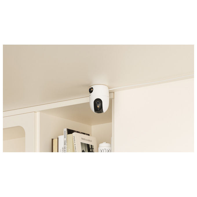 Imou IPC-S20EP-6M0S-IMOU A1 Dual Telecamera IP Wi-Fi 6 Dual Band Doppia Lente 6 MP Visione Notturna Rilevamento AI Audio Bidirezionale MicroSD 512 GB colore Nero Bianco