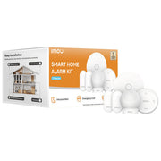 Imou kit allarme Zigbee 3.0, centralina ZG2, 2 sensori porte finestre ZD1, sensore movimento ZP1, telecomando ZB1, app Imou Life, Alexa e Google