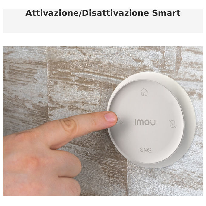 Imou kit allarme Zigbee 3.0, centralina ZG2, 2 sensori porte finestre ZD1, sensore movimento ZP1, telecomando ZB1, app Imou Life, Alexa e Google