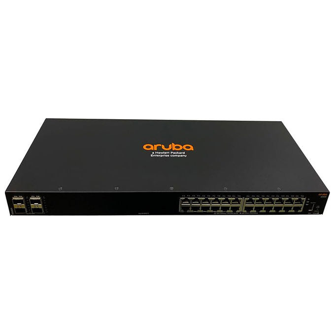 Hpe Aruba Networking CX 6000 switch gestito, 24 porte PoE+ Classe 4, 4 porte SFP 1G, 370W, 56 Gbit-s, R8N87B
