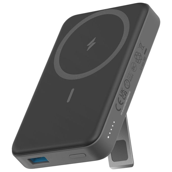 Anker 633 MagGo power bank magnetico wireless, 10000 mAh, compatibile MagSafe, ricarica rapida 15W, USB-C, nero