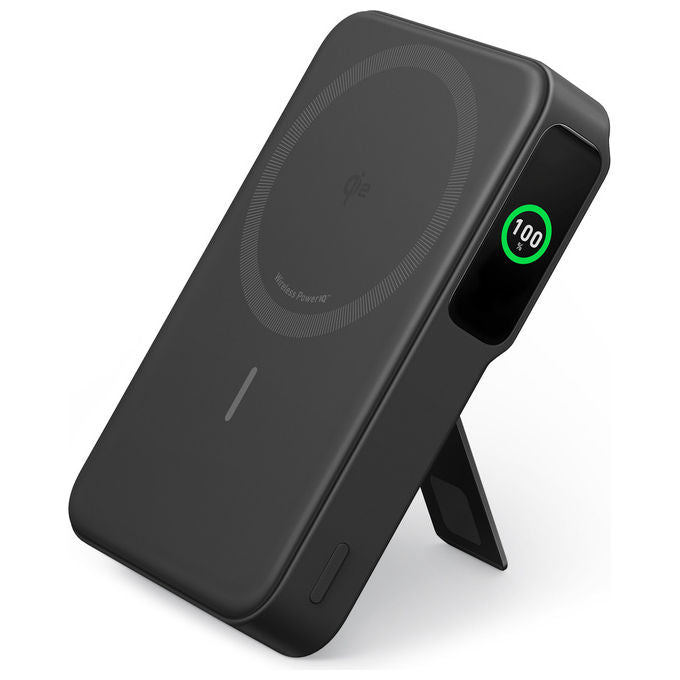 Anker 633 MagGo power bank magnetico wireless, 10000 mAh, compatibile MagSafe, ricarica rapida 15W, USB-C, nero