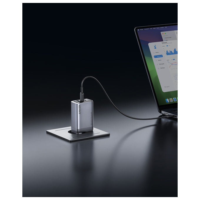Anker caricabatterie Prime 100w GaN, 2 porte USB-C, 1 porta USB-A, ricarica rapida, 3 dispositivi, spina pieghevole, nero