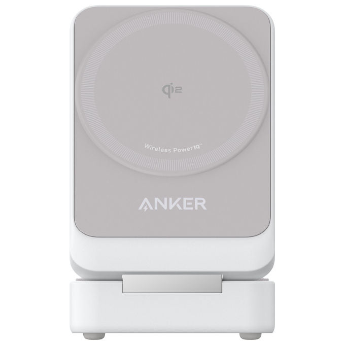 Anker B2557321 MagGo Caricabatterie Wireless 3 in 1 Pieghevole Qi2 15W iPhone Apple Watch AirPods colore Bianco