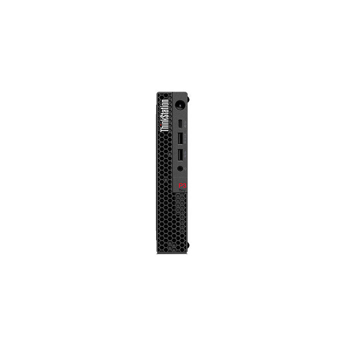 Lenovo ThinkStation P3 Tiny Gen 2, mini pc workstation, Intel Core Ultra 5 235, 16 GB DDR5, SSD 1 TB NVMe, NVIDIA RTX A400 4 GB, Wi-Fi 7, Windows 11 Pro, nero