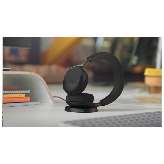 Jabra Evolve3 75, cuffie wireless over-ear, ANC, Bluetooth 5.3, 6 microfoni, 45h autonomia, USB tipo-A, certificato Microsoft Teams, nero