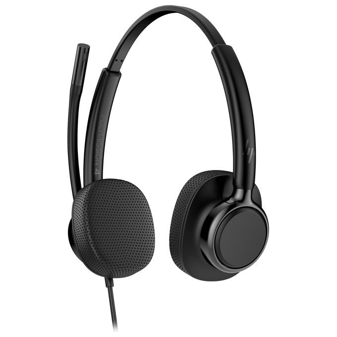 HP Poly Mission 425, cuffie cablate stereo USB, connessione USB Type-C e Type-A, compatibili Windows, macOS, nero