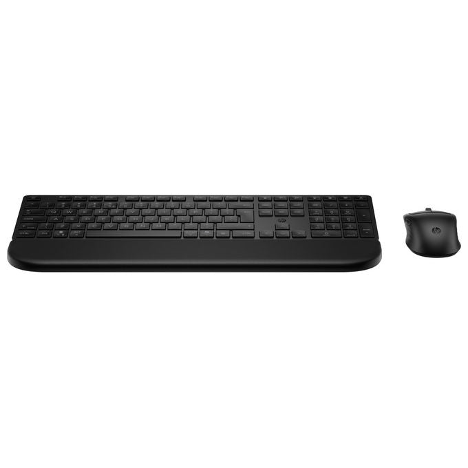 HP set tastiera e mouse 585C, wireless dual-mode, multi-dispositivo, poggiapolsi magnetico, tasti silenziosi, layout italiano, nero