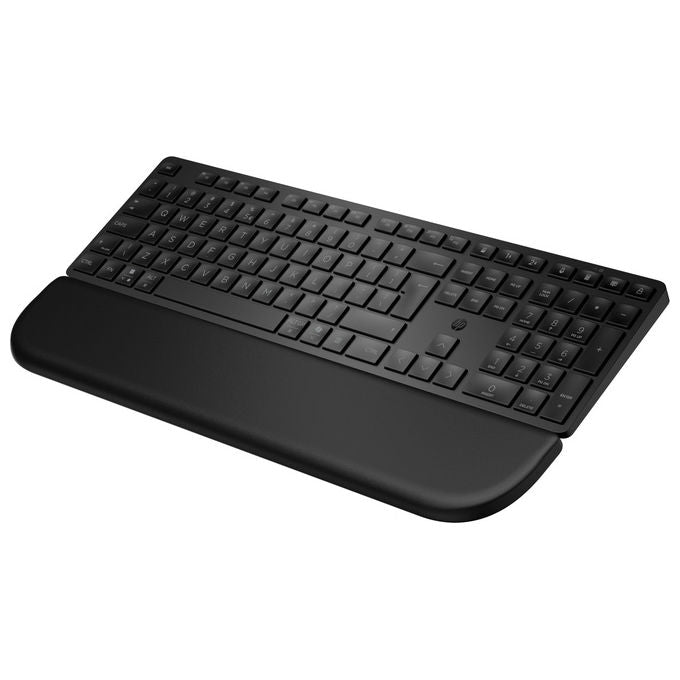 HP tastiera multi-dispositivo 585K, dual-mode, poggiapolsi magnetico, tasti silenziosi, wireless bluetooth, layout italiano, nero