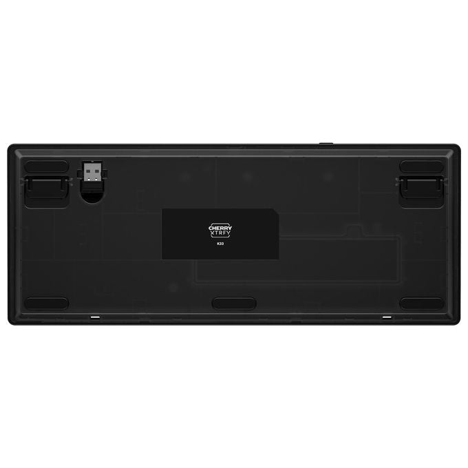 Cherry Xtrfy K33 Compact Wireless, tastiera gaming 75%, RGB, Bluetooth 2,4 GHz, IP54, layout tedesco, nera