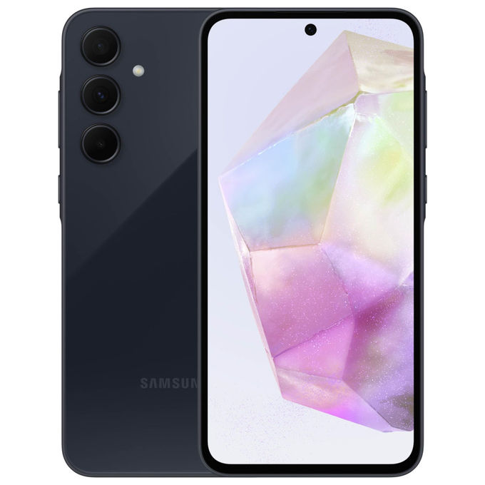 Samsung Galaxy A35 5G, smartphone, 6 GB RAM, 128 GB, display 6.6 Super AMOLED 120 Hz, IP67, blu marino, Enterprise Edition TIM