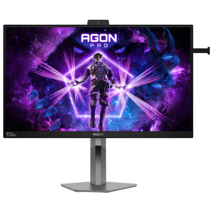 AOC monitor gaming 27 pollici, AGON PRO AG276QSG2, Fast IPS QHD 2560x1440, 360Hz, 1ms GtG, Nvidia G-Sync, HDR10, nero