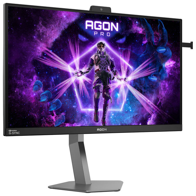 AOC monitor gaming 27 pollici, AGON PRO AG276QSG2, Fast IPS QHD 2560x1440, 360Hz, 1ms GtG, Nvidia G-Sync, HDR10, nero