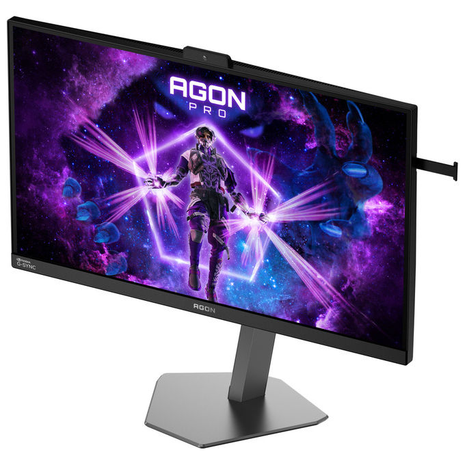 AOC monitor gaming 27 pollici, AGON PRO AG276QSG2, Fast IPS QHD 2560x1440, 360Hz, 1ms GtG, Nvidia G-Sync, HDR10, nero