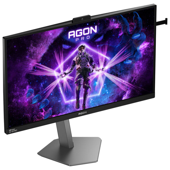 AOC monitor gaming 27 pollici, AGON PRO AG276QSG2, Fast IPS QHD 2560x1440, 360Hz, 1ms GtG, Nvidia G-Sync, HDR10, nero