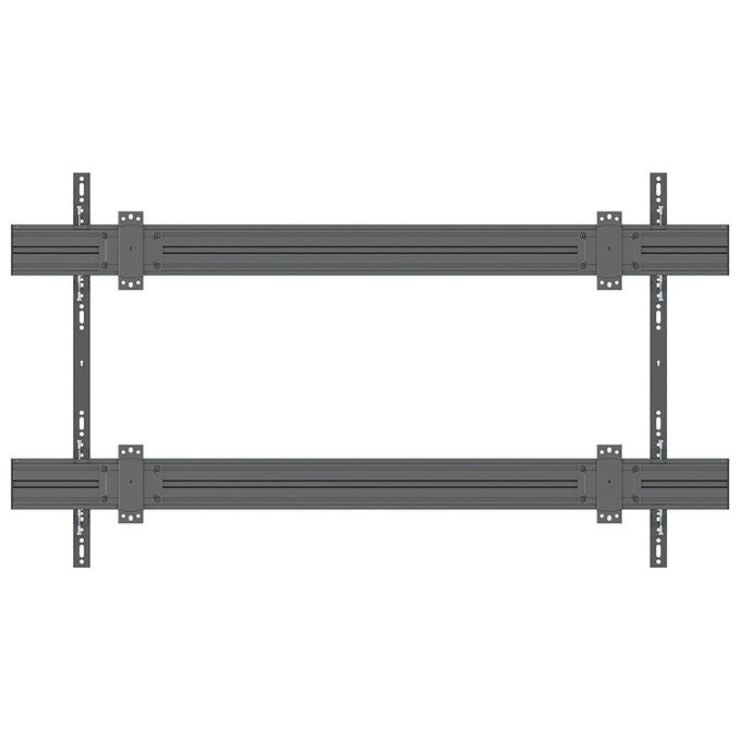 Multibrackets staffa fissa da parete per display, vesa fino a 1600x900 mm, portata 150 kg, nero, alluminio e acciaio, MB1007