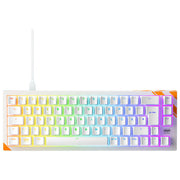 Cherry K5 Pro TMR Compact, tastiera gaming meccanica, layout Qwertz 65%, switch magnetico RGB, 8000 Hz, arancione bianco