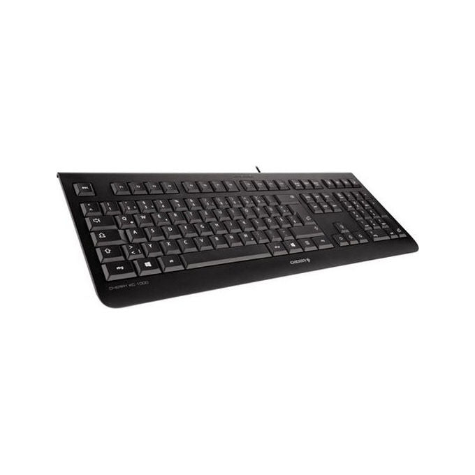 Cherry KC 1000, tastiera cablata full size, USB, QWERTY spagnolo, tasti silenziosi, tastierino numerico, nero