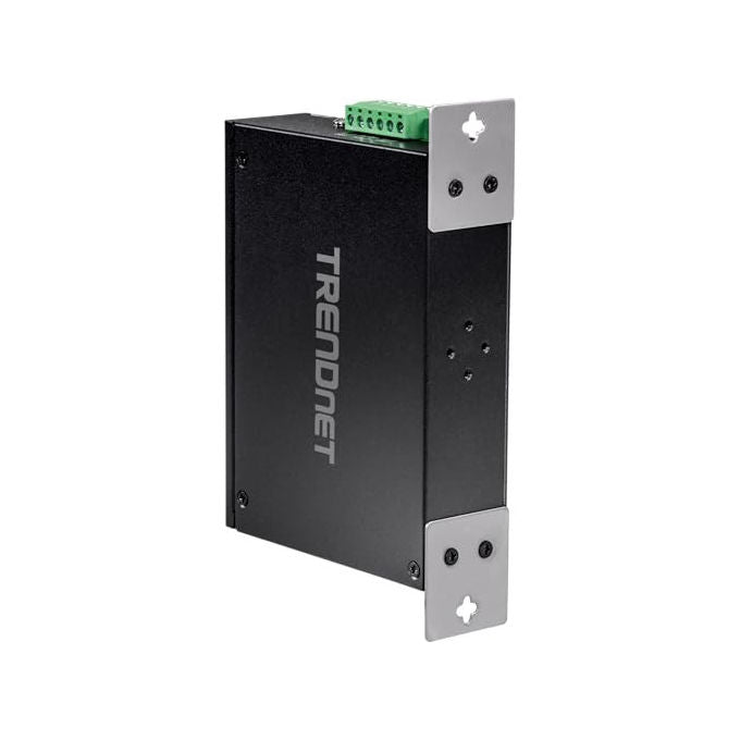 Trendnet TI-PG80B switch industriale Gigabit PoE+ 8 porte, guida DIN, 200W budget, IP30, -40 75°C