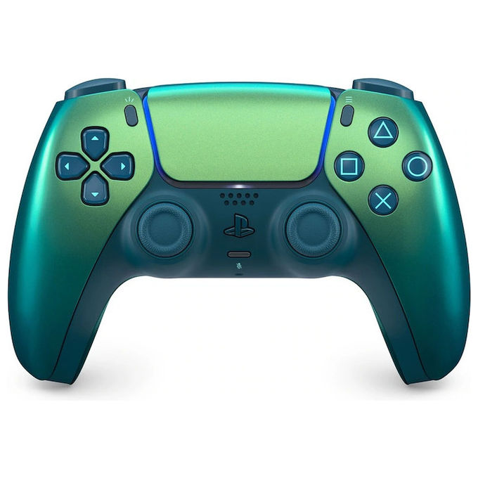 Sony 1000050602 DualSense Chroma Collection Controller wireless PS5 Bluetooth 5.1 feedback aptico grilletti adattivi colore Chroma Teal