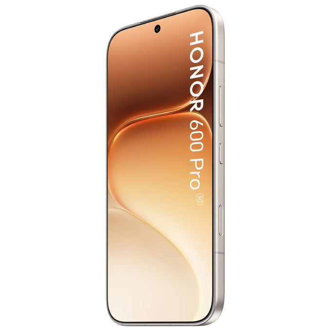 Honor 600 Pro smartphone 5G, 6.57'' AMOLED 120Hz, Snapdragon 8 Elite, 12 GB RAM, 512 GB, 200 MP, 6400 mAh, oro