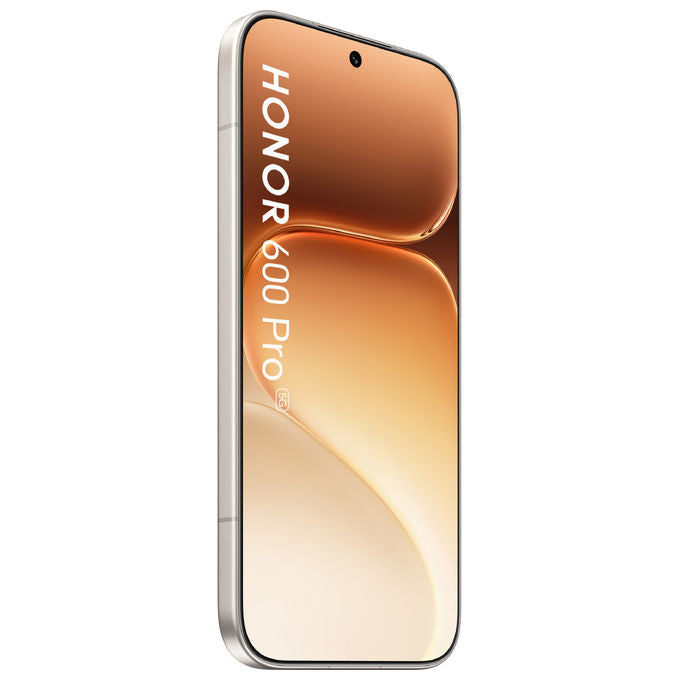 Honor 600 Pro smartphone 5G, 6.57'' AMOLED 120Hz, Snapdragon 8 Elite, 12 GB RAM, 512 GB, 200 MP, 6400 mAh, oro