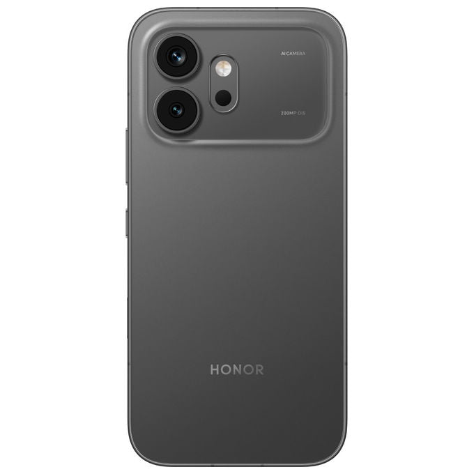 Honor 600 smartphone 5G, 6.57'' AMOLED 120Hz, Snapdragon 7 Gen 4, 8 GB RAM, 256 GB, 200 MP, batteria 6400 mAh, IP68, nero