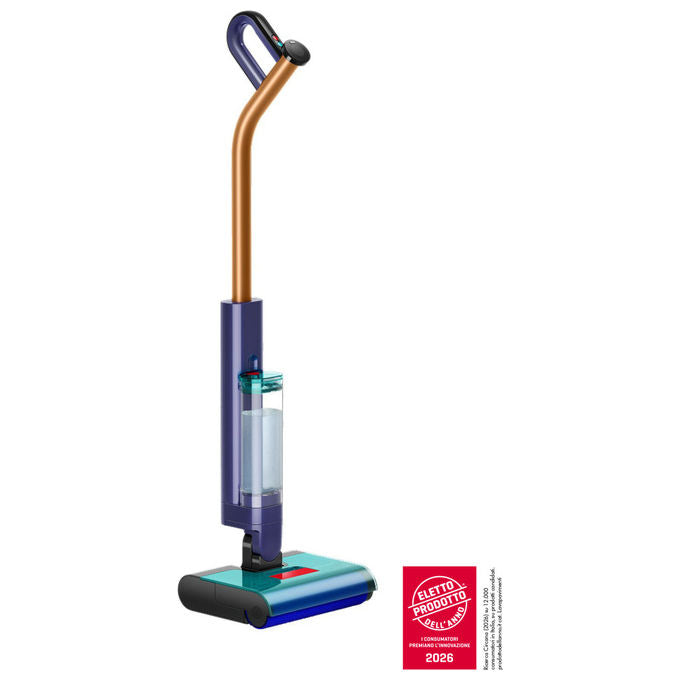 Dyson 432030-01 Clean+Wash Hygiene Lavapavimenti Secco e Bagnato Senza Filtro 45 min 4 Modalita' Autopulente colore Blu Rame