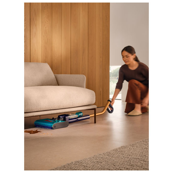 Dyson 432030-01 Clean+Wash Hygiene Lavapavimenti Secco e Bagnato Senza Filtro 45 min 4 Modalita' Autopulente colore Blu Rame