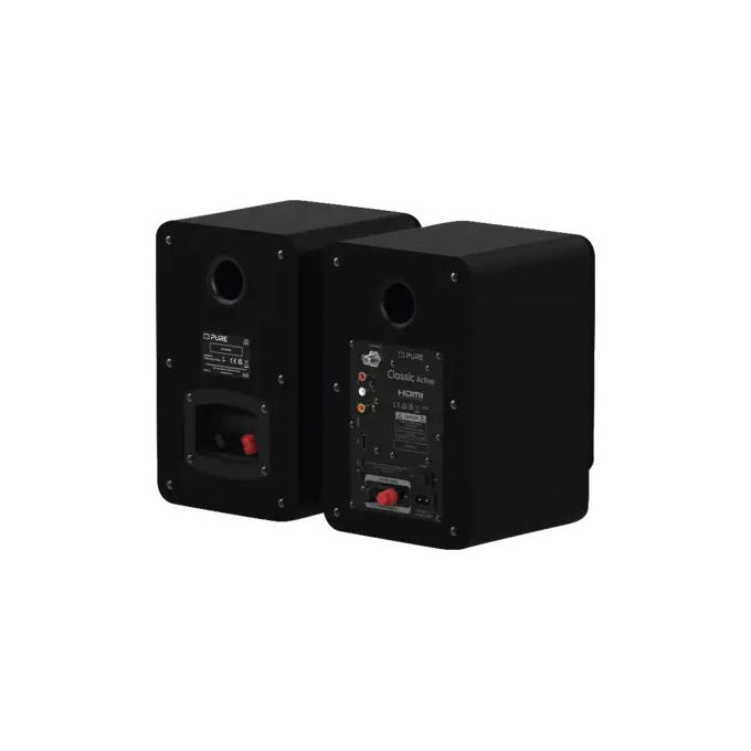 Pure Classic Active, microsistema stereo DAB+ FM, 80 W, Bluetooth 5.3, HDMI ARC, display OLED, nero rovere