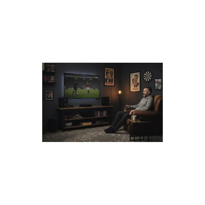 Pure Classic Active, microsistema stereo DAB+ FM, 80 W, Bluetooth 5.3, HDMI ARC, display OLED, nero rovere