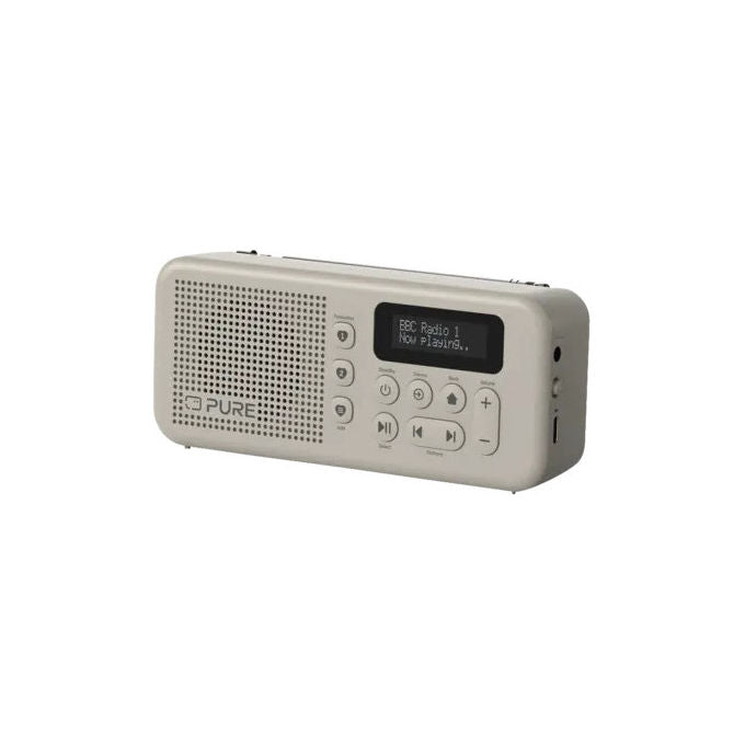 Pure Elan Move, radio portatile DAB+ FM con Bluetooth 5.3, display LCD 1.4'', batteria 16h, USB-C, grigio