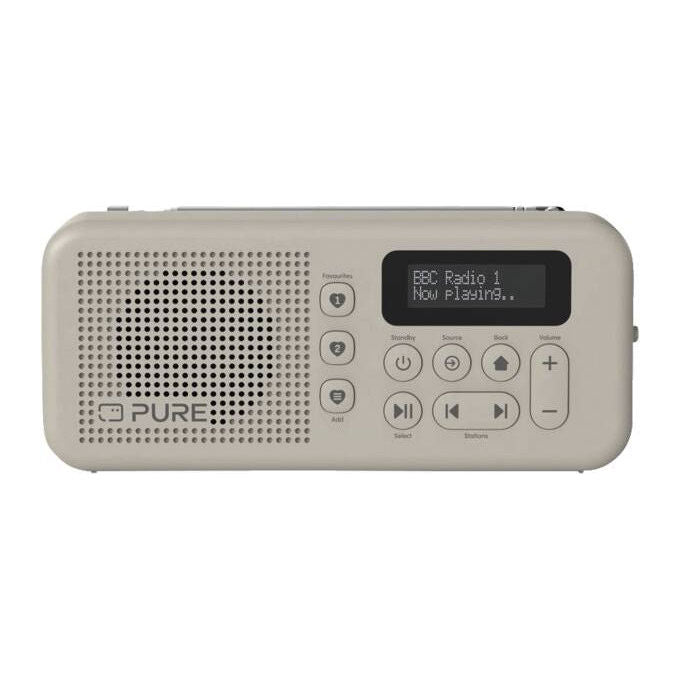 Pure Elan Move, radio portatile DAB+ FM con Bluetooth 5.3, display LCD 1.4'', batteria 16h, USB-C, grigio