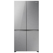 Hisense RQ768N4GVE Frigorifero Side-by-Side Libera Installazione 591 L Classe E Argento Vetro Nero