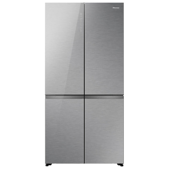 Hisense RQ768N4GVE Frigorifero Side-by-Side Libera Installazione 591 L Classe E Argento Vetro Nero