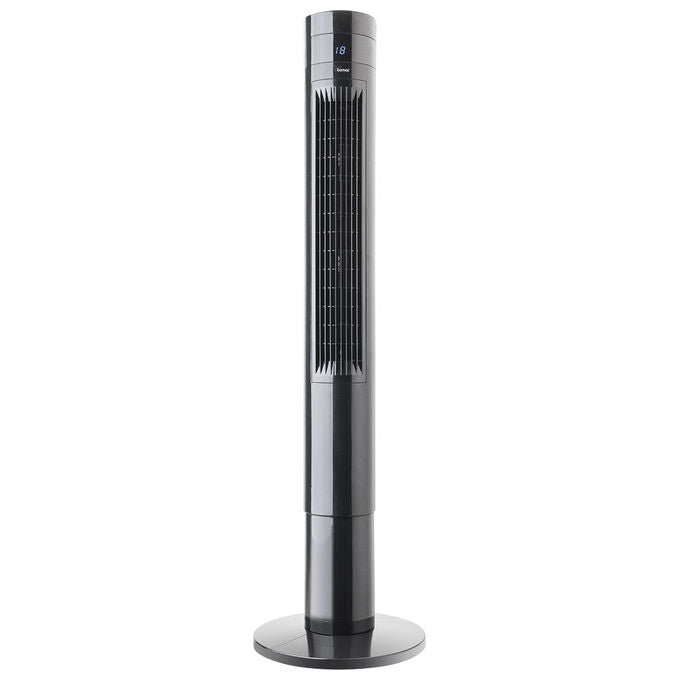 Bimar VC112 Ventilatore a Torre 112 cm 50 W 3 velocita' oscillante timer 12h telecomando touch colore Nero