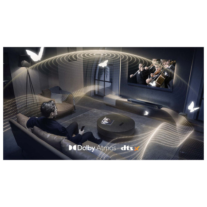 TCL Q65H Soundbar 5.1 canali 580W Dolby Atmos DTS:X RAY·DANZ Subwoofer Wireless Bluetooth 5.3 HDMI eARC colore Nero