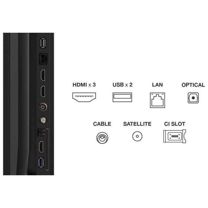 TCL 85T69C Smart TV 85'' QLED 4K Ultra HD Google TV Direct-LED HDR10 Wi-Fi HDMI 2.1 colore Nero