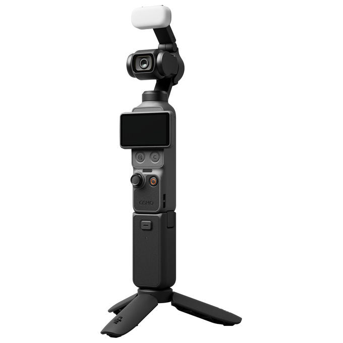 DJI Osmo Pocket 4 Creator Combo, videocamera tascabile, sensore CMOS 1'', 4K 240fps, gimbal 3 assi, 37 MP, Wi-Fi, nero