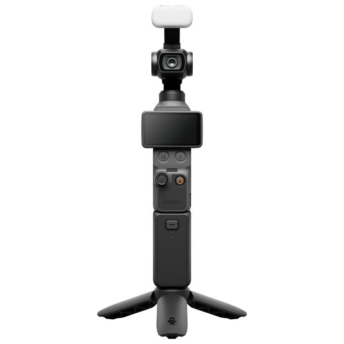 DJI Osmo Pocket 4 Creator Combo, videocamera tascabile, sensore CMOS 1'', 4K 240fps, gimbal 3 assi, 37 MP, Wi-Fi, nero