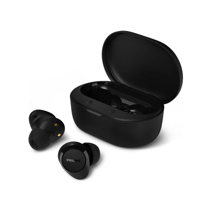 Philips auricolari true wireless TAT1300BK-00, in-ear, Bluetooth 6.0, autonomia 18 h, ricarica USB-C, IPX4, nero