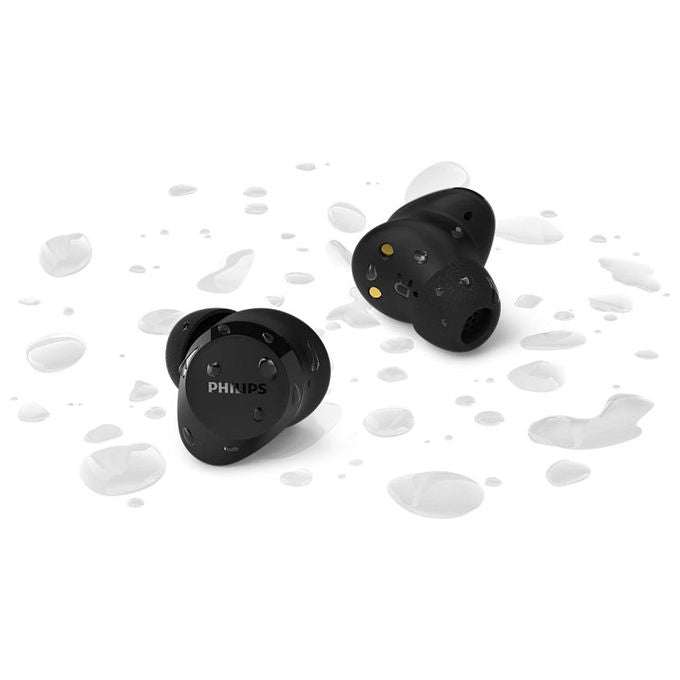 Philips auricolari true wireless TAT1300BK-00, in-ear, Bluetooth 6.0, autonomia 18 h, ricarica USB-C, IPX4, nero