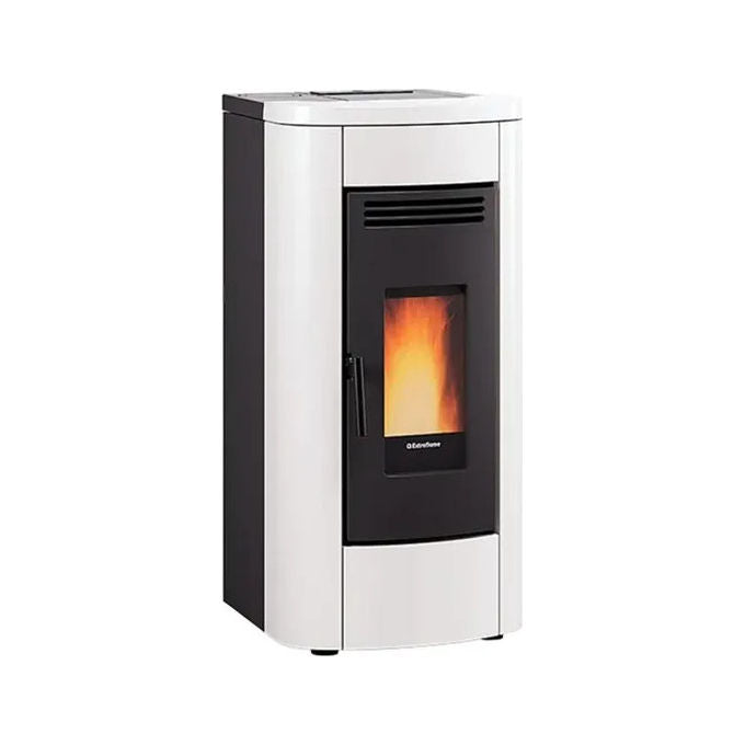 Extraflame Nordica stufa a pellet Klaudia AD EVO, 8 kW, 229 m³, display LCD, Wi-Fi, classe A+, nero