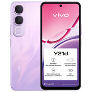 Vivo Y21d smartphone, 6.68'' LCD 90Hz, 4 GB RAM, 256 GB, fotocamera 50 MP, batteria 6500 mAh, 4G, Android 15, IP68, viola