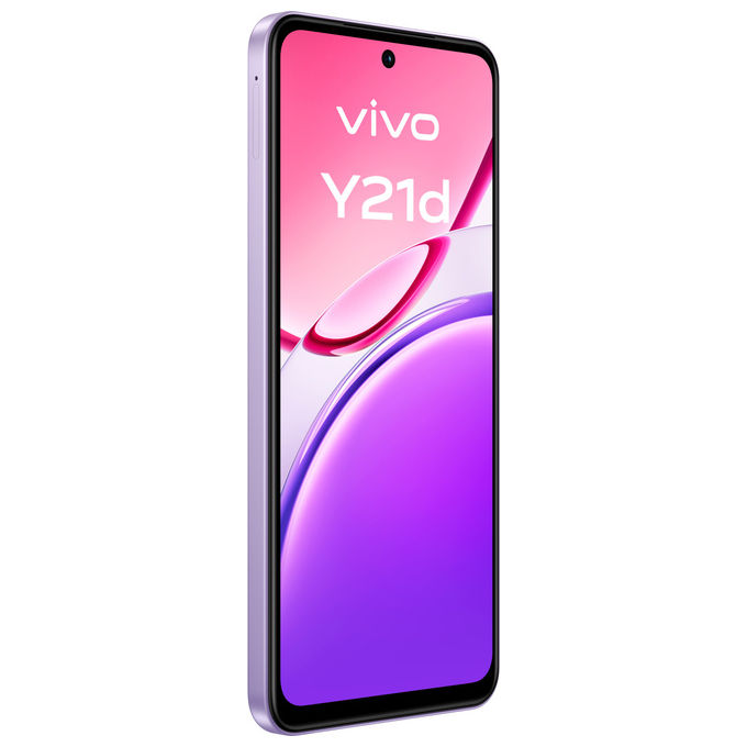 Vivo Y21d smartphone, 6.68'' LCD 90Hz, 4 GB RAM, 256 GB, fotocamera 50 MP, batteria 6500 mAh, 4G, Android 15, IP68, viola