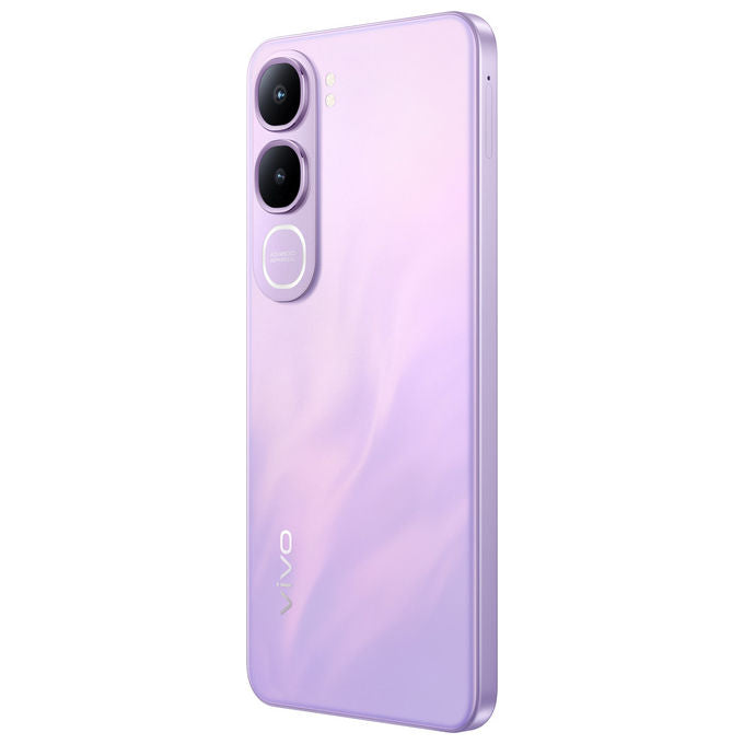 Vivo Y21d smartphone, 6.68'' LCD 90Hz, 4 GB RAM, 256 GB, fotocamera 50 MP, batteria 6500 mAh, 4G, Android 15, IP68, viola
