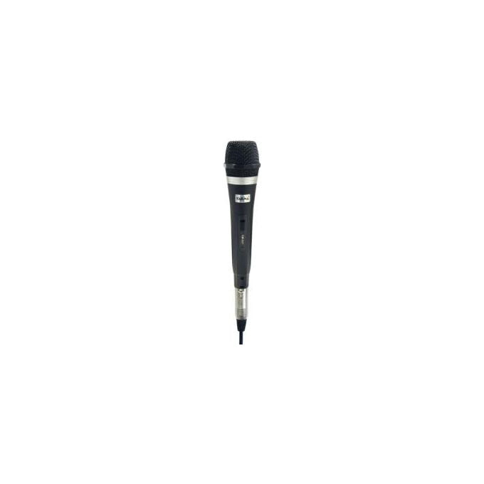Karma Italiana microfono dinamico DM 532, unidirezionale, per canto, jack 6,3mm, cavo 3 mt, nero