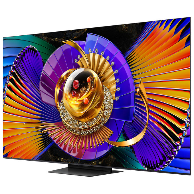 TCL 55C7L smart tv 55 pollici, SQD-Mini LED, 4K Ultra HD, Google TV, 144Hz, Dolby Vision, Audio Bang and Olufsen, nero
