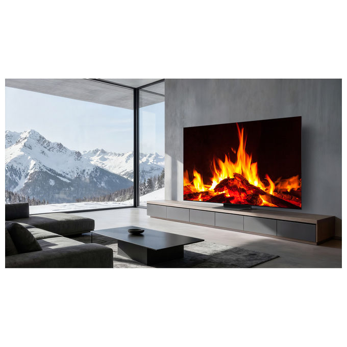 TCL 55C7L smart tv 55 pollici, SQD-Mini LED, 4K Ultra HD, Google TV, 144Hz, Dolby Vision, Audio Bang and Olufsen, nero
